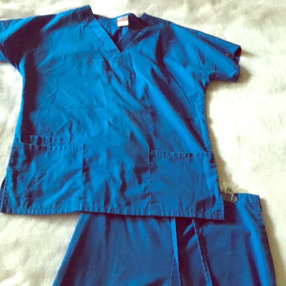 XS Royal Blue Scrubs